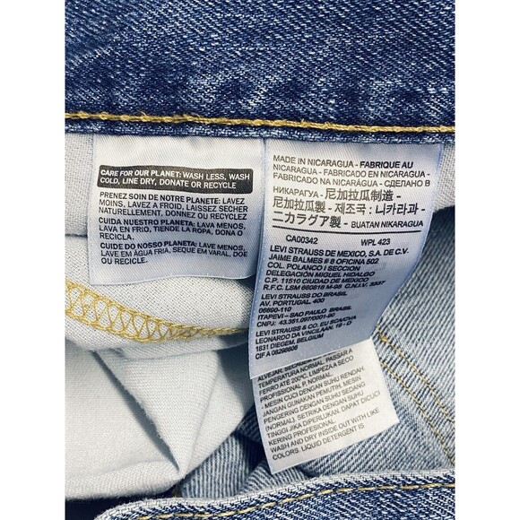 Levi’s 550 Men's Jeans size 46x32 (46x31) Medium Wash Blue Denim 100% Cotton - Picture 4 of 6